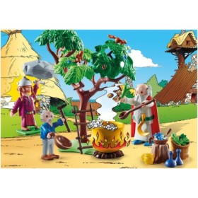 Asterix si Obelix Getafix cu potiunea magica